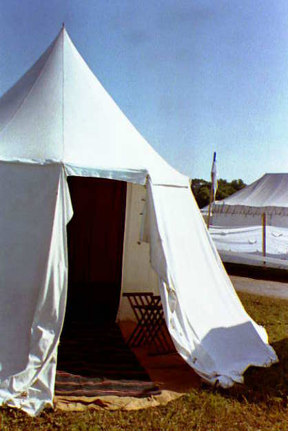 Photograph of this style of pavilion at Pennsic